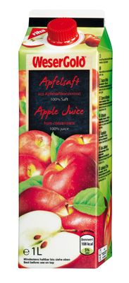 Ws Apfelsaft 100% 1l