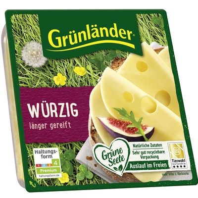 Grünländer Würzig 140g Scheibe