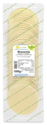 D Mozzarella Scheiben 1000g