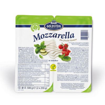 Go Mozzarella Scheiben 2x250g