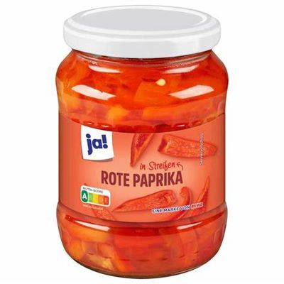 Ja! Paprikastreifen rot 320g