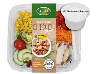Salatcup Chicken+Dress 245g